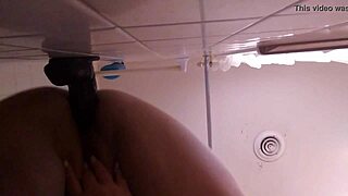 Lost in waves of cum-soaked ecstasy riding massive dildo to orgasm