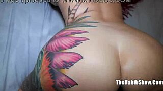 watch santana red's huge mexican ass bounce on cameron cox's big black dick.