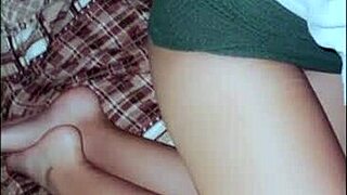 damn that petite mexicana's tiny ass bounces while watching tv 🍑🔥 homemade hd