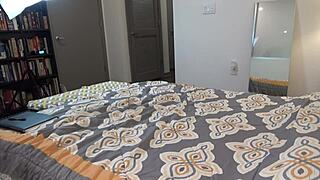 Skinny Scarlet Datz Endures Brutal Anal Casting on Sofa in California POV