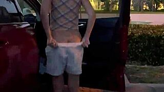 Amateur Car Dressing Compilations Outdoors