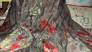 Desi Indian Village Step Sister Fingers Pussy Then Fucks Uncle in Cheating Affair on Ranch Bed