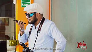 Three Horny Young Guys Cast Submissive Redhead Nympho for Deepthroat Riding