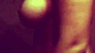 wife's natural tits and ass grind hard on my cock at 35