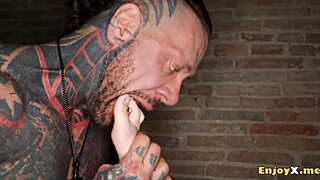 Tattooed Brunette's Wet Pussy Pounded Raw by Inked Lover