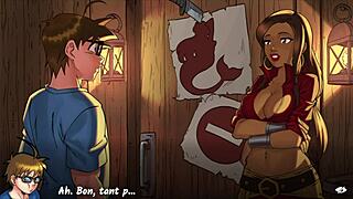 French Slut's Big Ass Tits Explode in Harem Heroes Part 1