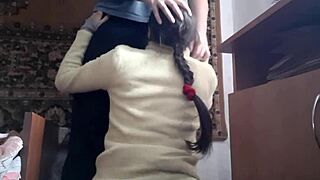 our gentle sex turns rough with spanking licks and orgasms lesbian illusion play