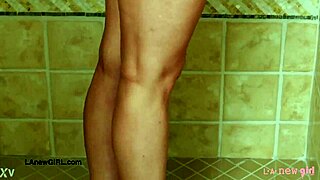 aspiring 18+ model teen hops in shower during casting 😏🚿