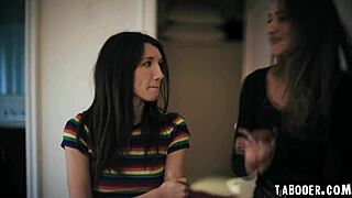 gizelle blanco hides spying on maya woulfe and hazel moore's sneaky room licking session