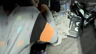 he grabs her hair and pounds petite ebony doggystyle rough