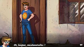 French Slut's Big Ass Tits Explode in Harem Heroes Part 1