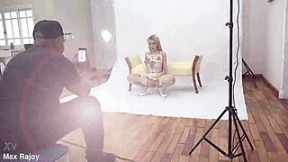 kyra gulps sex cocktail then takes backstage gangbang fisting