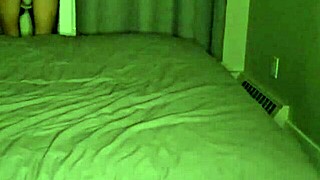 silly young girl bedroom fooling