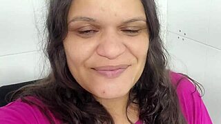 bbw latina rushes home from market to rub her fat pussy