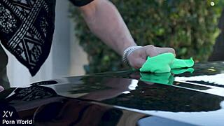 Emma Rosie tempts hung neighbor's deep drill