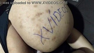 hot brunette bends over to take thick cock deep in her ass