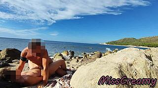 hey babe, strangers caught me and my wife fucking my huge cock on nude beach 😏🏖️🍆