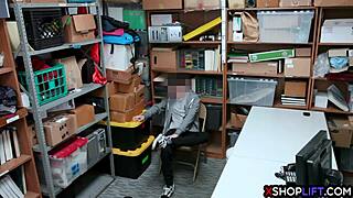 Busty Milf Security Guard Feels Shoplifter's Massive Cock Up Her Pussy