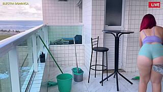 fuck i hired this latina maid in tiny shorts she's teasing my cock crazy