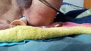 play with my naughty little ass using those anal toys till i cum hard!