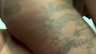 Ebony Firecracker Rides Big Black Cock with Sloppy Creampie Finish