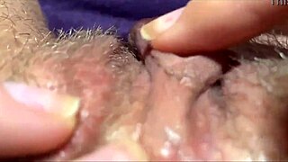 Homemade Closeup Of Big Clit Pulsing In Wet Orgasm
