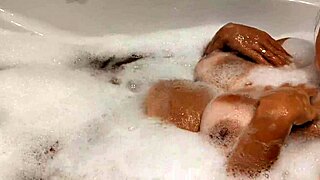 Wanna see tanned stepsis tease big tits and wet pussy in bathroom?