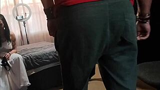 Stepdad And Friend Double Team My Dripping Pussy On Bed