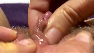 Homemade Closeup Of Big Clit Pulsing In Wet Orgasm