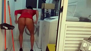 HIDDEN CAM CAPTURES BOSS POUNDING LATINA MAID'S TIGHT ASS