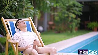 stepmom and big titted milf friend fuck shy boy