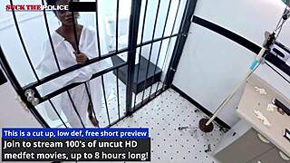 Petite nurse in latex gloves deepthroats patient cock then rides him in hospital bed