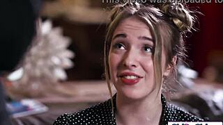 Milf roleplays facesitting teen fan licks shaved pussy and clit in lesbian oral frenzy