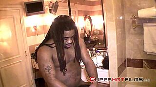 picture this big booty ebony poizon ivy dripping wet taking monster cock rough