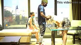 Two Masked Whores Deepthroat Big Black Cocks Social Distancing