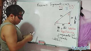 WOW, 17-YEAR-OLD NERD STUDENT TRIANGLE WITH ASIAN TEACHER IN BEDROOM!