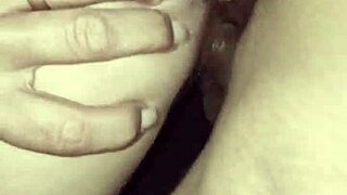 Wife in see-through lingerie spreads ass for close-up anal fuck. Homemade couple pov stockings action