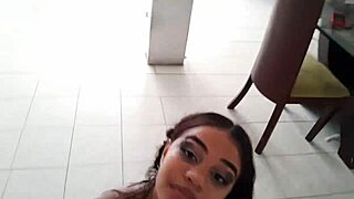 Brunette Stepsister Sucks Huge Cock Like Perverted Slut. Latina Taboo Blowjob in Español Porno