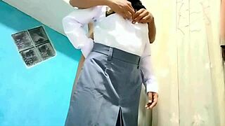 schoolgirl feels wild ecstasy with boyfriend's sex toys play