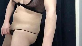 asian ladyboy strokes monster cock to thick cumshot