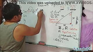 WOW, 17-YEAR-OLD NERD STUDENT TRIANGLE WITH ASIAN TEACHER IN BEDROOM!