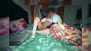 jerking off to cute mexican schoolgirl camera on furniture shelf 😈📹