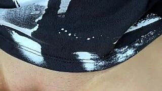 secret creampie pumps inside pussy then blasts out surprise!