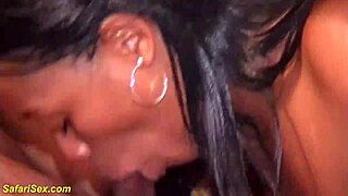 Busty african milf teases big cock in first fetish play