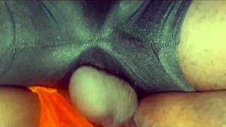 Ebon big ass girl digs anal vaginal creampie pounding