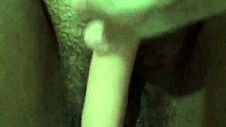 Virgin Tease Rubs Dildo on Tight Pussy Lips