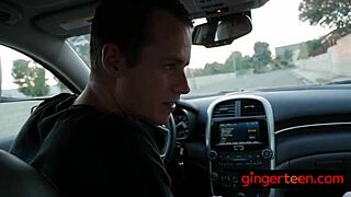 petite shaved ginger teen krystal orchid bares tits and cock