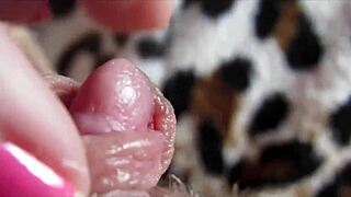 i shake watching my big clit pulse to orgasm closeup