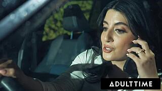 karla lane caught cheating with boss as sarah arab's big naturals watch the rough office fuck