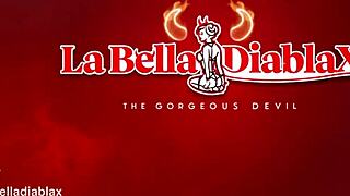 CURVY LATINA GODDESS LABELL pegs CROSSDRESSING SISSY with MONSTER STRAPON